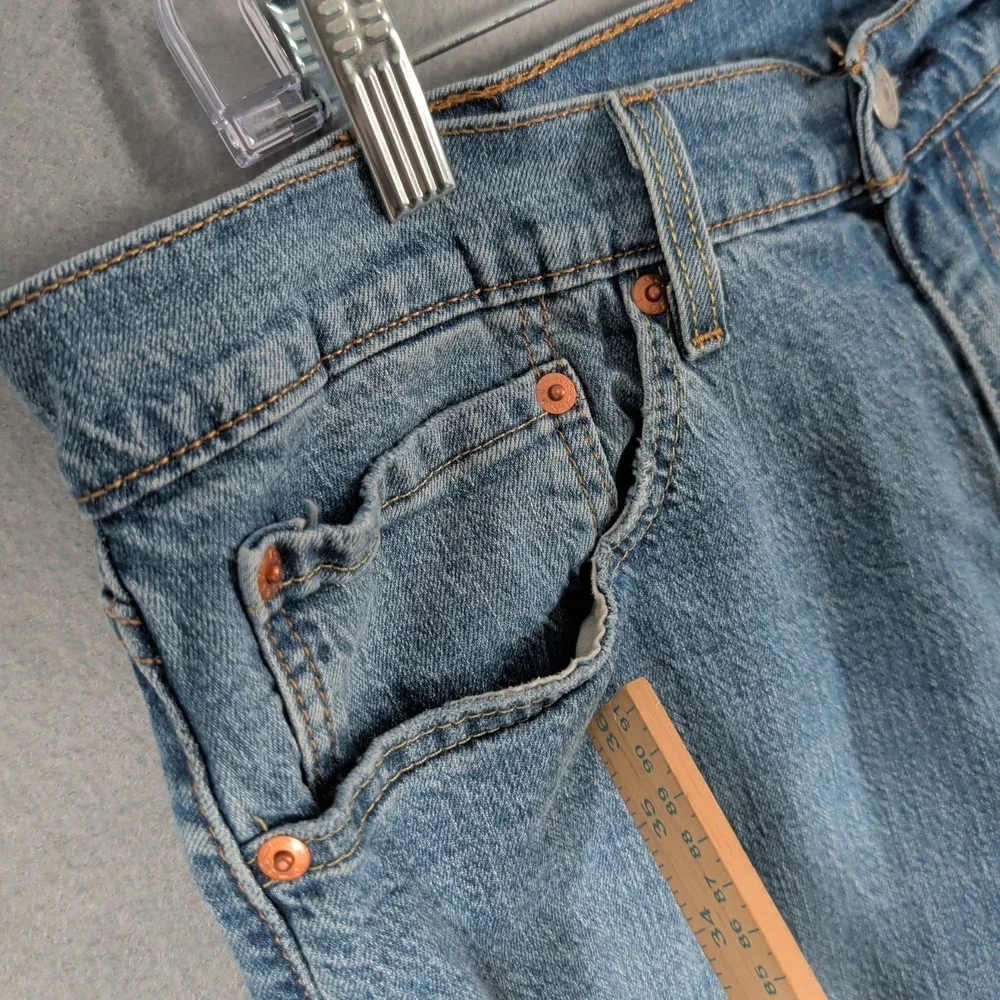 Levi's 505 Jeans Men's 36x32 Light Wash‎ Straight Leg Denim